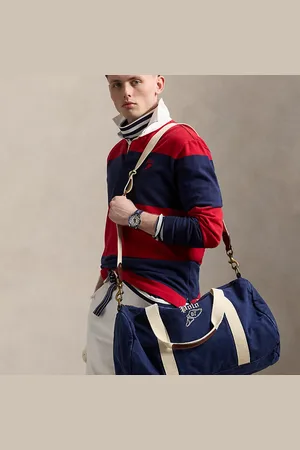 Ralph Lauren Bolsa de viaje de loneta con bordado