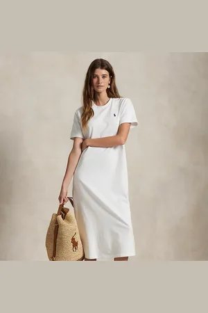 Ralph Lauren Vestido camiseta en punto de algodón