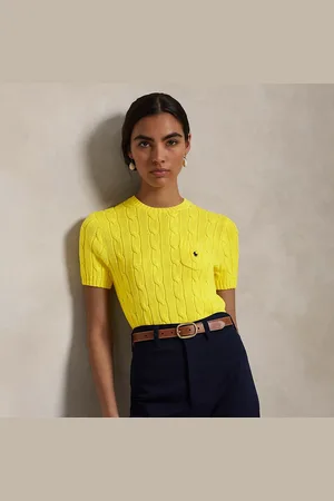 Ralph Lauren Jersey de manga corta en punto de ochos