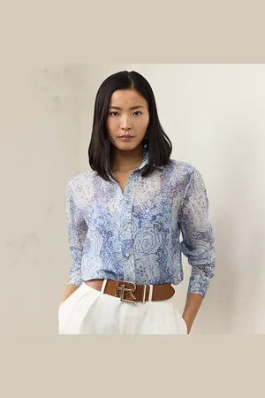 Ralph Lauren Camisa Adrien de gasa Relaxed Fit