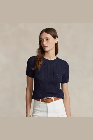 Ralph Lauren Jersey de manga corta en punto de ochos