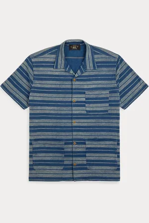 Ralph Lauren Camisa de punto con rayas en índigo