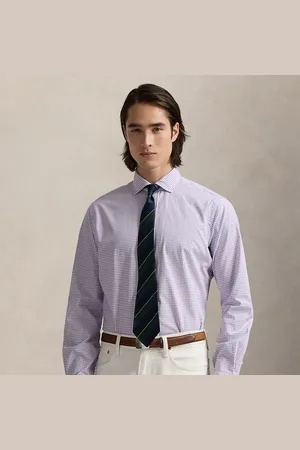 Ralph Lauren Camisa de popelina con cuadros Glen