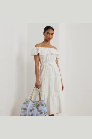Ralph Lauren Vestido con hombros al descubierto