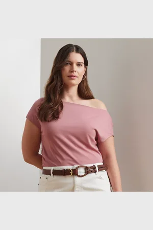 Ralph Lauren Tallas Grandes - Top de punto con escote asimétrico