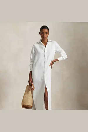 Ralph Lauren Vestido camisero de lino