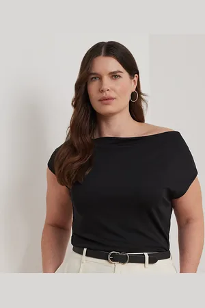 Ralph Lauren Tallas Grandes - Top de punto con escote asimétrico