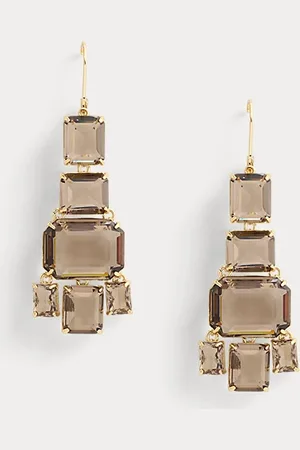 Ralph Lauren Pendientes de pedrería bañados en oro