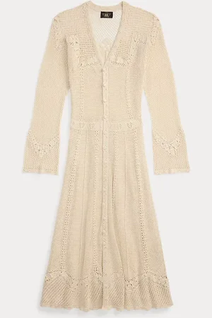Ralph Lauren Gabardina de pointelle y croché