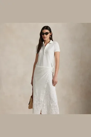 Ralph Lauren Vestido polo cruzado de piqué
