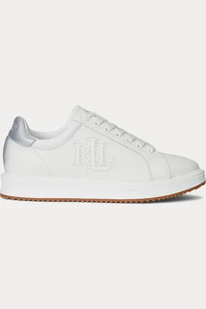 Ralph Lauren Deportiva Ainsley de piel con ribete