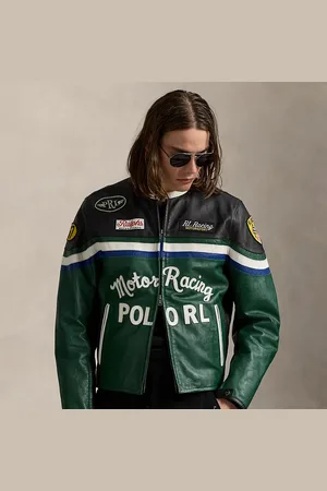 Ralph Lauren Chaqueta Café Racer de piel