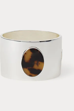 Ralph Lauren Brazalete de carey bañado en plata