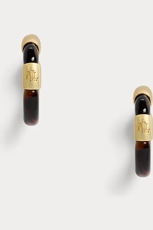 Ralph Lauren Aros pequeños de carey con logotipo