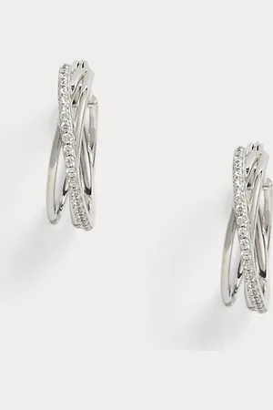 Ralph Lauren Pendientes de aro de plata de ley