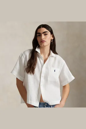 Ralph Lauren Camisa de lino de manga corta