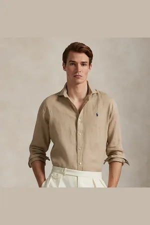 Ralph Lauren Camisa de lino Custom Fit