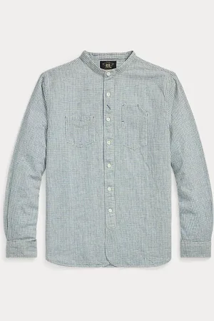 Ralph Lauren Camisa de trabajo de lino y algodón
