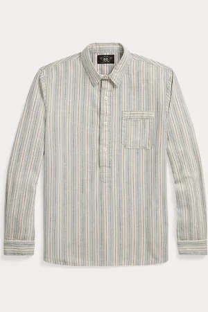 Ralph Lauren Camisa popover de sarga con rayas
