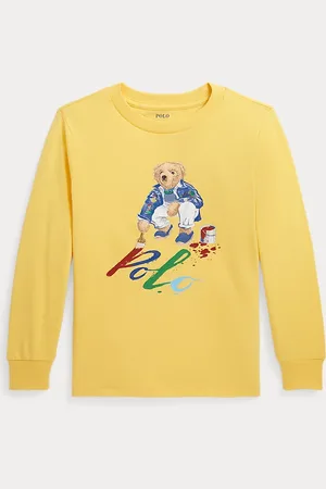 Ralph Lauren Camiseta de algodón con Polo Bear