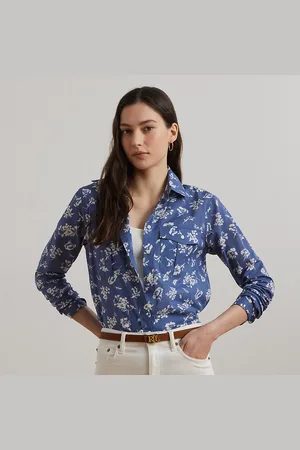 Ralph Lauren Camisa de gasa de algodón Classic Fit