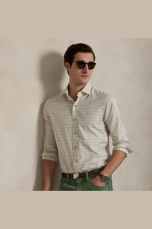 Ralph Lauren Camisa de sarga con cuadros Classic Fit