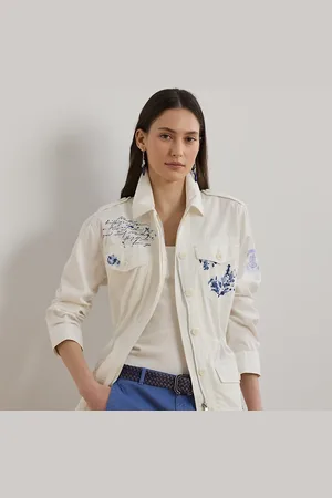 Ralph Lauren Cazadora de sarga ultraligera estampada