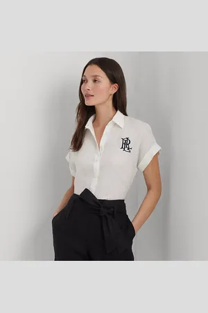 Ralph Lauren Camisa de lino de manga corta