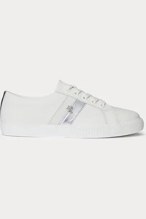 Ralph Lauren Deportiva Janson II de piel con ribete