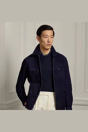 Ralph Lauren Chaqueta estilo camisa de ante