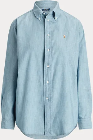Ralph Lauren Camisa Big Fit de cambray de algodón