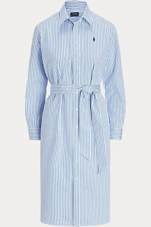 Ralph Lauren Vestido camisero algodón con cinturón