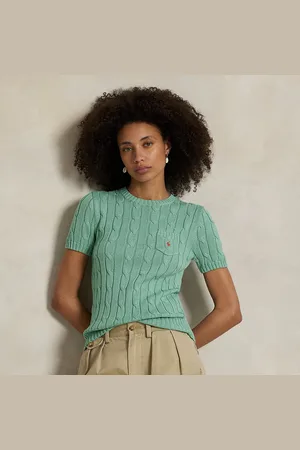 Ralph Lauren Jersey de manga corta en punto de ochos
