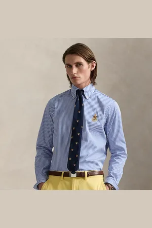 Ralph Lauren Camisa de popelina Classic Fit con rayas