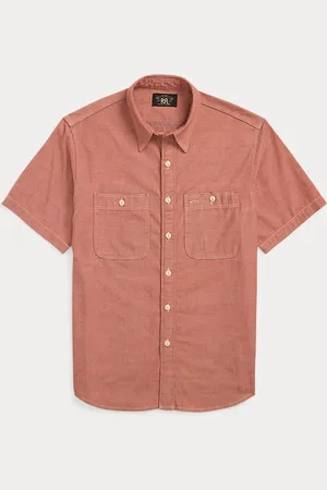 Ralph Lauren Camisa de trabajo de cambray con orillo