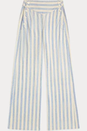 Ralph Lauren Pantalón de punto de algodón y lino