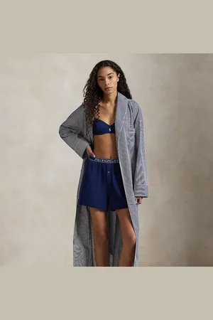 Ralph Lauren Bata de popelina de algodón con rayas