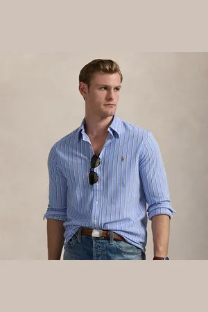 Ralph Lauren Camisa oxford de punto con rayas