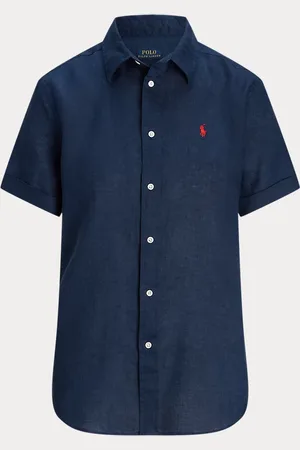 Ralph Lauren Camisa de lino de manga corta