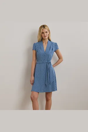 Ralph Lauren Vestido de manga corta con lunares