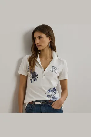 Ralph Lauren Polo de piqué con patchwork