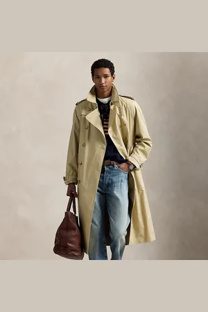 Ralph Lauren Gabardina de popelina elástica