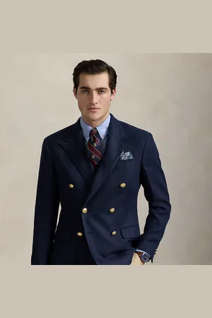 Ralph Lauren Chaqueta de traje Polo de dobby de lino