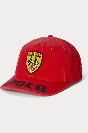 Ralph Lauren Gorra de sarga con parche de carreras