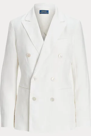 Ralph Lauren Blazer de lino con doble botonadura