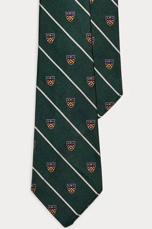 Ralph Lauren Corbata club vintage de seda repp