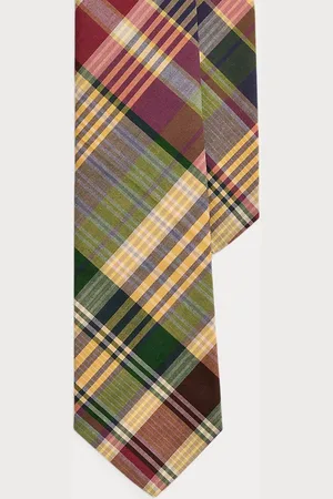 Ralph Lauren Corbata de algodón con cuadros
