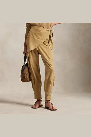 Ralph Lauren Pantalón cruzado de ante Tapered Fit