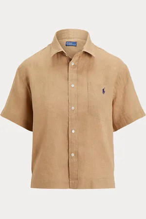 Ralph Lauren Camisa de lino de manga corta
