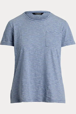 Ralph Lauren Camiseta de punto flameado con rayas